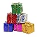 Fonxian Foil Gift Boxes - Assorted Colors - Miniature 2 Inches - 24pcs Christmas Decoration Ornaments