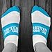 Gone For a Run Inspirational Ankle Socks for Women - Affirmation - Fun Running Socks - Runners Gifts & Motivation - 13.1 (Baby Blue)