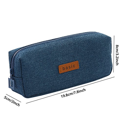 iSuperb Cotton Linen Pencil Case Student Stationery Pouch Bag Office Storage Organizer Coin Pouch Cosmetic Bag - Thumbnail 4