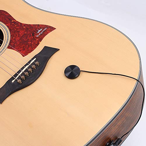 Electronic Acoustic Guitar Pickup, Piezo Contact Pickup for Guitar, Ukulele, Violin, Mandolin, Banjo, Cello, Kalimba, Harp, Cajon