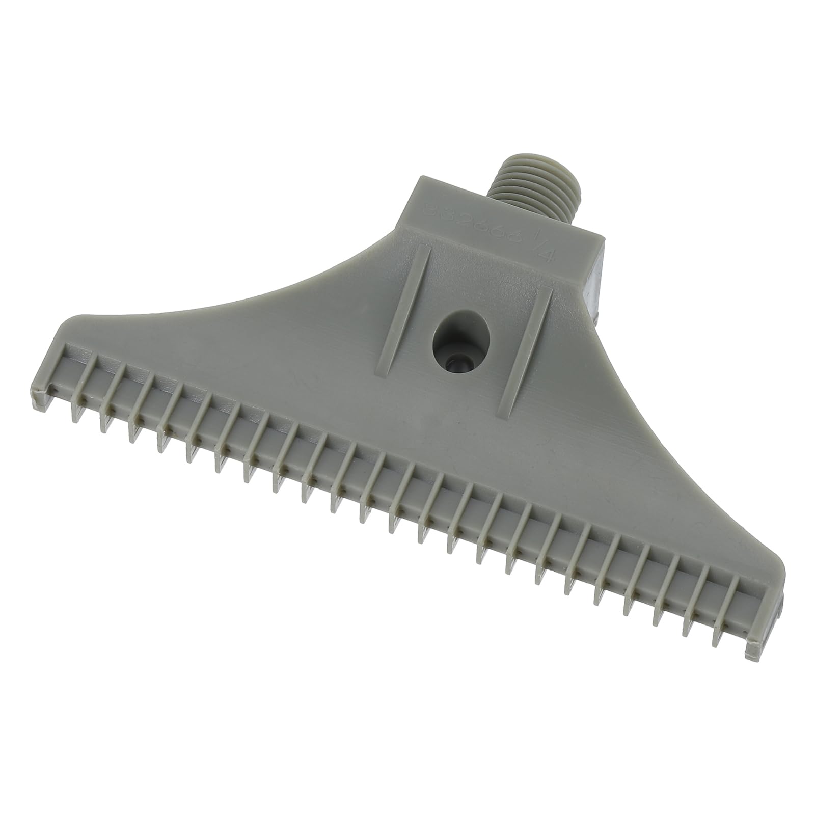 sourcing map Flat Nozzle G1/4 Male Thread ABS Single Hole Air Blow Off Flat Jet Nozzle Gray