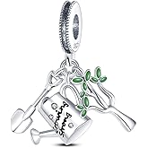 MULA 925 Sterling Silver Charms for Bracelets and Necklaces Family Letters Dangle Pendants Airplane Travel Beads Family Tree Jewelry Charms for Women