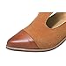 Susanny Women's Vintage Cute T-strap Low Heel Pointed Toe Oxfords Pump Shoes with Buckle
