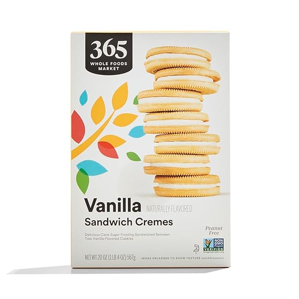 365 BY WHOLE FOODS MARKET, VANILLA SANDWICH CREME...