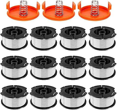 TOPEMAI AF-100 Ersatzspulen – 8 Stück, Kompatibel Mit Black & Decker Rasentrimmern (0,2 Cm Faden)