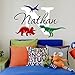 Nursery Name and Initial Dinosaurs Personalized Wall Decal 34