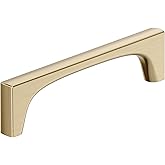 Amerock Merced 5-1/16 inch (128mm) Center-to-Center Golden Champagne Cabinet Pull, BP37424BBZ