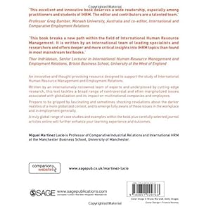 International Human Resource Management: An Employment Relations Perspective