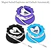MAIRUI Wired Earbud Case 3 Pack Earphone Headphone Cord Organizer Earbuds Wrap Soft Silicone Magnetic Holder Storage Tangle Free Cable Winder(Black/Blue/Purple)