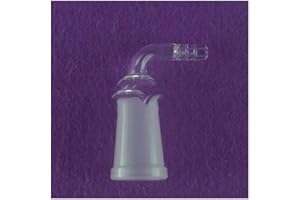 Glassware Labware Lab Glass to Rubber Hose Inlet Adapter 24/40 Female 90 Bend