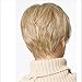 JYWIGS 12'' Blonde Short Wig for Women Multicolor Synthetic Fiber Side Swept Full Bangs Wig Cap Hairnets Gift