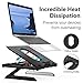 MoKo Laptop Stand, Multi-Angle Adjustable Laptop Holder for Desk Foldable Computer Notebook PC Riser Portable Anti-Slip Mount for MacBook Pro Air, Surface Laptop, Notebook (10 Inch – 15 Inch) – Blackthumb 4