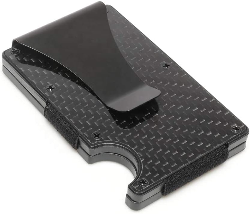 Carbon Fiber Card Wallet,Carbon Fiber Wallet,RFID Blocking Front Pocket Wallet,Minimalist Wallet,wallet for men and women,(2019 new version),Premium Slim RFID Wallet,Credit Card Holder Wallet