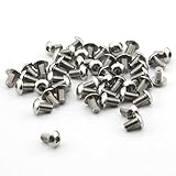 Owfeel Pack of 50pcs M5*8MM Button Head Hex Socket Cap Screws 304 stainless steel bolts