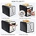 Vestaware 2 Slice Toaster, Extra Wide Slot Bread Bagel Toaster 2 Slice - Bagel/Defrost/Cancel Function, 6 Bread Shade Kitchen Toaster with Removable Crumb Tray for Bread Waffles, Stainless Steel