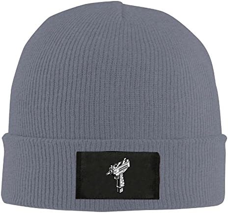 GHWERTG Warm Knit Cap Uzi Black Gun Fashion Winter Beanie Hats