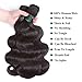 Brazilian Body Wave Bundles with Frontal(14 16 18+12)100% Virgin Human Hair Extensions Frontal with Bundles Ear to Ear Lace Frontal with Baby Hair Natural Color