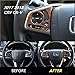 Flash2ning-Steering Wheel Cover Peach Wood Grain for Honda CRV CR-V 2017 2018 2019 2020 2021 2022,Interior Accessories for Medium CR-V Configuration,1 Set of 3