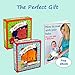 Premium Baby Book (First Year), Cloth Book Baby Gift, Fun Interactive Soft Book for Babies, Infants, Boys & Girls with Crinkly Sounds, Developmental Toy, Cute Baby Shower Box, Touch and Feel, Peekaboo