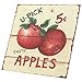 Barnyard Designs Retro Vintage Metal Tin Bar Sign, Decorative Wall Art Signage, Primitive Farmhouse Country Kitchen Home Décor (Apples)