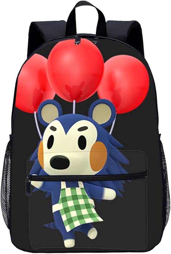 Unisex School Backpack Bags 3D Print Animal Crossing Bag Lightweight