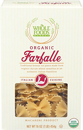 Whole Foods Market, Organic Farfalle, 16 oz