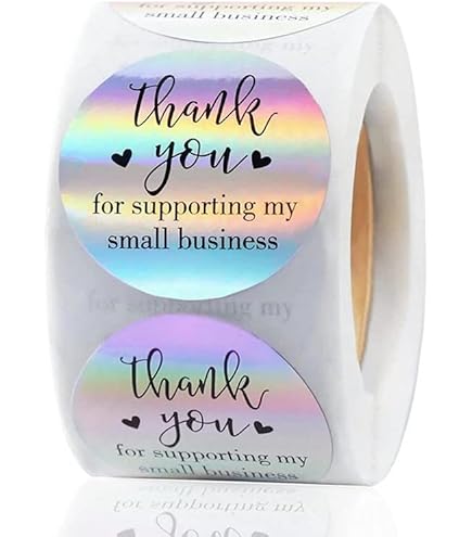 50-500 Pezzi Di Adesivi Di Ringraziamento Per Aver Sostenuto La