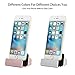 IOS Charger Charging Docking Desktop Stand Station Cradle Sync Dock for iPhone 7 7s 6 6S Plus 5S 5 SE 5C 5se (Rose Gold)