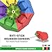 Unplugkid QiYi MoFangGe Stickerless Speed Cube Set - Certified QiYi WCA Quality Competition Speed Cube Bundle | Glow in the Dark Mirror Cube Megaminx Skewb Square 1 | 4 Display Stands, Strategy Guide
