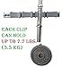 TROLIR Not Yet Another Mop and Broom Holder, Clips Hold Everything Better Than Rollers, Wall Mount by 2 Screws Only, Tools Organizer for Garden, Closet, Garage or Laundry, Configurable 4 Positions, 4 Hooks