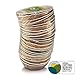 Naturally Chic 6” Round Disposable Palm Leaf Bowls - 25 Pack - Small Dinnerware Set - Eco-Friendly, Biodegradable & Compostable - Ideal for Weddings, Parties, Home Use, Events