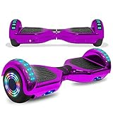 cho Electric Smart Self Balancing Scooter Hoverboard Built-in Speaker LED Wheels Side Lights- UL2272 Certified
