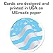 Buttonsmith Custom Black Deco Premium Printed Business Cards - 3.5