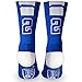 ChalkTalkSPORTS Custom Team Number Socks | Youth & Adult Athletic Performance Socks | Blue | Choose Your Number
