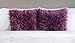 Chanasya Soft Shaggy Fuzzy Mangolian Faux Fur Cozy Elegant Chic Decorative Aubergine Throw Pillow Cover Pillow Sham- Violet Purple 2-Pack Throw Pillowcase 18x18 Inches (Pillow Insert Not Included)