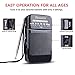 ZesGood Portable Radio AM FM Radio Battery Operated for Walking Hiking Camping Powered by 2AA Battery, Good Selectivity, Power Saving