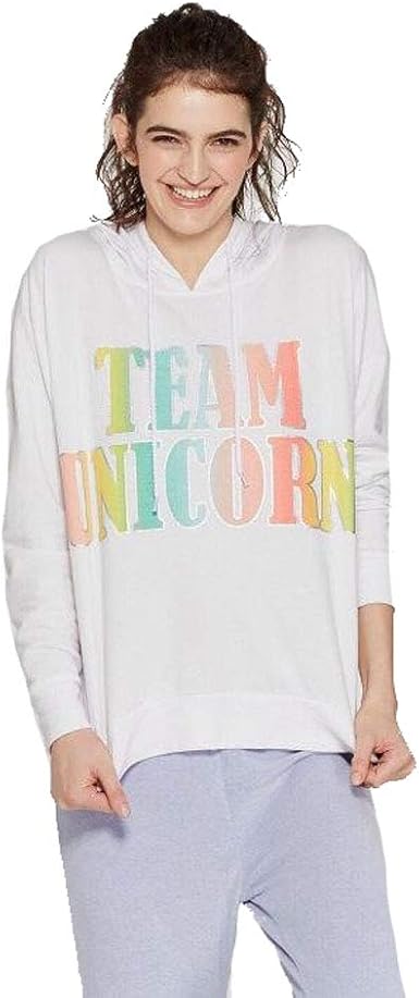 white unicorn hoodie