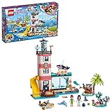 LEGO Friends Lighthouse Rescue Center 41380 Building Kit with Lighthouse Model and Tropical Island Includes Mini Dolls and Toy Animals for Pretend Play (602 Pieces)