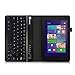 Fintie WinBook TW700 Tablet Keyboard Case - Premium PU Leather Folio Stand Cover with Removable Wireless Bluetooth Keyboard for WinBook TW700 7-Inch Windows 8.1 Tablet, Black