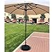 Abba Patio 22'' Round Umbrella Base Weight Bag Up to 55lbs, Detachable Easy Fill Umbrella Weight