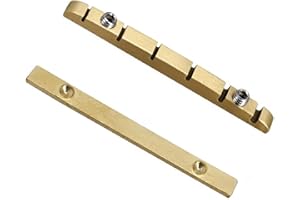 6 String Electric Guitar Brass Nut 42mm Length Adjustable Screw Mechanism for Personality Height Setups Height Adjuster Nut