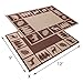 Stylish Camping 229127 9-feet by 12-feet Reversible Mat, Plastic Straw Rug, Large Floor Mat for Outdoors, RV, Patio, Backyard, Picnic, Beach, Camping - Hunter Mat (Brown/Beige)