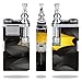 Decal Sticker Skin WRAP - Innokin itaste VTR - Yellow Umbrella with Black Umbrellas Design Print Image Pattern