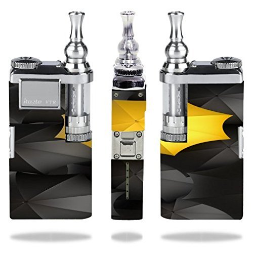 Decal Sticker Skin WRAP Yellow Umbrella with Black Umbrellas Design Print Image Pattern for Innokin itaste VTR