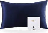 ZIMASILK 100% Mulberry Silk Pillowcase 19 Momme 6A Navy 50x70 cm