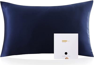 ZIMASILK 100% Mulberry Silk Pillowcase 19 Momme 6A Navy 50x70 cm