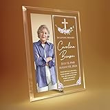 8"x10" Personalized Memorial Glass Plaque, Custom