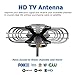[Upgraded 2019] Amplified HD Digital TV Antenna - Outdoor HDTV Antenna 150 Mile Range Motorized with Adjustable Antenna Mount Pole for 2 TVs Support UHF/VHF/1080P Remote Control -33' Coax Cable