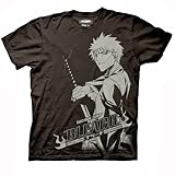 Ripple Junction Bleach Ichigo Stare Adult Black T-shirt