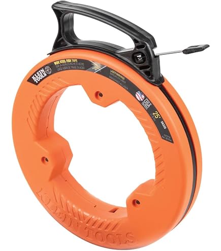 thumbnail image 2 of 100ft Steel Fish Tape With High-Impact Plastic Case – Electrician Wire Puller, MPN 08100 2 of 6